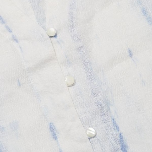 Rails Thea Tie-Hem Linen Blouse - Picture 4 of 5